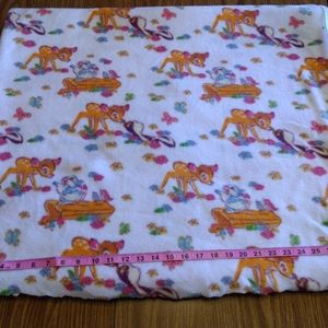 Rare Disney Bambi fleece fabric, 3 yards, new